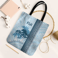 Fiji Regatta Tote Bag Palm Tree Tapa Pattern - Polynesian Pride