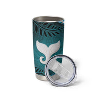 Aotearoa New Zealand Tumbler Cup Maori Wera Paua Shell Teal Glitter LT05 - Polynesian Pride
