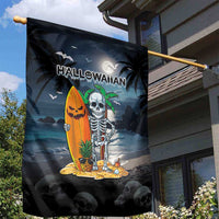 Hawaii Halloween Garden Flag Hallowaiian Skeleton Surf LT05 - Polynesian Pride