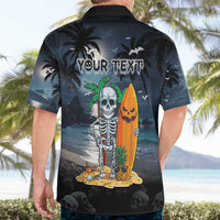 Personalised Hawaii Halloween Hawaiian Shirt Hallowaiian Skeleton Surf LT05 - Polynesian Pride