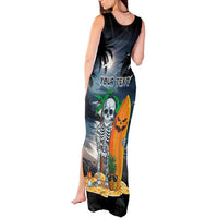 Personalised Hawaii Halloween Tank Maxi Dress Hallowaiian Skeleton Surf LT05 - Polynesian Pride