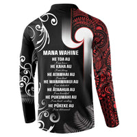 New Zealand Aotearoa Mana Wahine Button Sweatshirt LT05 - Polynesian Pride