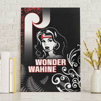 New Zealand Aotearoa Mana Wahine Canvas Wall Art LT05 Without Frame Black - Polynesian Pride