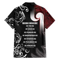 New Zealand Aotearoa Mana Wahine Family Matching Off Shoulder Maxi Dress and Hawaiian Shirt LT05 - Polynesian Pride