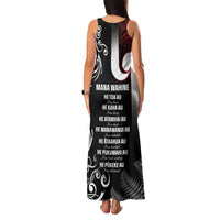 New Zealand Aotearoa Mana Wahine Family Matching Tank Maxi Dress and Hawaiian Shirt