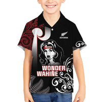 New Zealand Aotearoa Mana Wahine Family Matching Tank Maxi Dress and Hawaiian Shirt