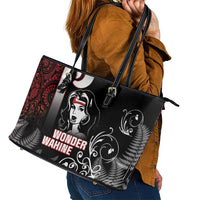 New Zealand Aotearoa Mana Wahine Leather Tote Bag LT05 - Polynesian Pride