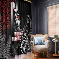 New Zealand Aotearoa Mana Wahine Window Curtain LT05 - Polynesian Pride