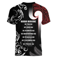 New Zealand Aotearoa Mana Wahine Women V-Neck T-Shirt LT05 - Polynesian Pride
