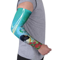 New Zealand Tomtit Arm Sleeves Maori Koru With Pohutukawa Galaxy Style - Polynesian Pride