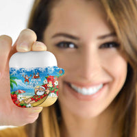 Guam Christmas AirPods Case Felis Pasgua Chilling Santa LT05 - Polynesian Pride