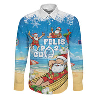 Guam Christmas Family Matching Puletasi and Hawaiian Shirt Felis Pasgua Chilling Santa - Polynesian Pride