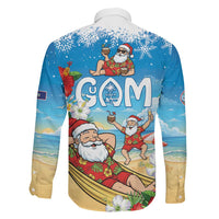 Guam Christmas Family Matching Puletasi and Hawaiian Shirt Felis Pasgua Chilling Santa - Polynesian Pride