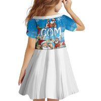 Guam Christmas Family Matching Summer Maxi Dress and Hawaiian Shirt Felis Pasgua Chilling Santa - Polynesian Pride