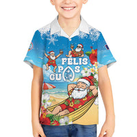 Guam Christmas Hawaiian Shirt Felis Pasgua Chilling Santa LT05 - Polynesian Pride