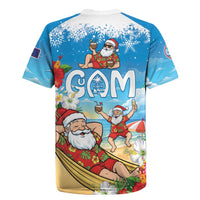 Guam Christmas Rugby Jersey Felis Pasgua Chilling Santa LT05 - Polynesian Pride