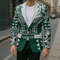 Custom Hawaii Football Blazer Rainbow Warriors Tropical Vibes - Polynesian Pride
