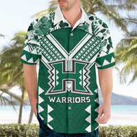 Custom Hawaii Football Hawaiian Shirt Rainbow Warriors Tropical Vibes LT05 - Polynesian Pride