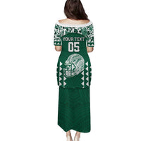 Custom Hawaii Football Puletasi Rainbow Warriors Tropical Vibes - Polynesian Pride