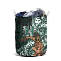 Hawaii Ikaika Warrior Football Laundry Basket Polynesian Tribal Tattoo - Polynesian Pride