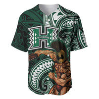 Hawaii Ikaika Warrior Football Baseball Jersey Polynesian Tribal Tattoo LT05 Black - Polynesian Pride