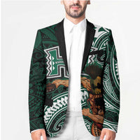 Hawaii Ikaika Warrior Football Blazer Polynesian Tribal Tattoo - Polynesian Pride