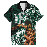 Hawaii Ikaika Warrior Football Family Matching Mermaid Dress and Hawaiian Shirt Polynesian Tribal Tattoo - Polynesian Pride