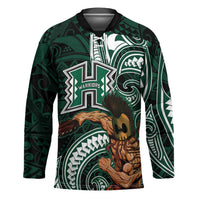 Hawaii Ikaika Warrior Football Hockey Jersey Polynesian Tribal Tattoo - Polynesian Pride