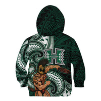 Hawaii Ikaika Warrior Football Kid Hoodie Polynesian Tribal Tattoo LT05 - Polynesian Pride