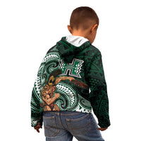 Hawaii Ikaika Warrior Football Kid Hoodie Polynesian Tribal Tattoo LT05 - Polynesian Pride