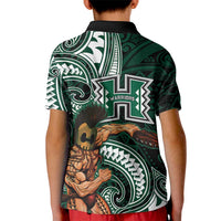 Hawaii Ikaika Warrior Football Kid Polo Shirt Polynesian Tribal Tattoo LT05 - Polynesian Pride