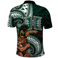 Hawaii Ikaika Warrior Football Polo Shirt Polynesian Tribal Tattoo LT05 - Polynesian Pride