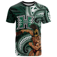 Hawaii Ikaika Warrior Football T Shirt Polynesian Tribal Tattoo LT05 Black - Polynesian Pride