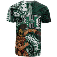 Hawaii Ikaika Warrior Football T Shirt Polynesian Tribal Tattoo LT05 - Polynesian Pride