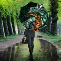 Hawaii Ikaika Warrior Football Umbrella Polynesian Tribal Tattoo - Polynesian Pride