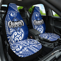 Personalised Hafa Adai Guam History and Chamorro Heritage Day Car Seat Cover Blue Latte Stone LT05 One Size Blue - Polynesian Pride