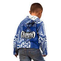 Personalised Hafa Adai Guam History and Chamorro Heritage Day Kid Hoodie Blue Latte Stone LT05 - Polynesian Pride