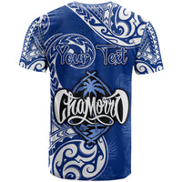 Personalised Hafa Adai Guam History and Chamorro Heritage Day T Shirt Blue Latte Stone LT05 - Polynesian Pride