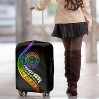 LGBT History Month Luggage Cover Proud And Happy Polynesian Dolphin LT05 - Polynesian Pride