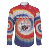 Samoa Family Matching Short Sleeve Bodycon Dress and Hawaiian Shirt Tie Dye Unique Style