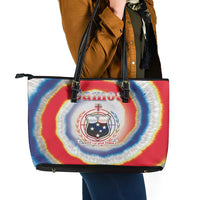 Samoa Leather Tote Bag Tie Dye Unique Style LT05 - Polynesian Pride