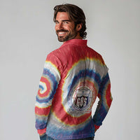 Samoa Long Sleeve Polo Shirt Tie Dye Unique Style LT05 - Polynesian Pride