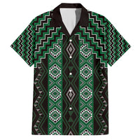 New Zealand Aotearoa Hawaiian Shirt Green Poutama With Taniko Pattern LT05 Green - Polynesian Pride