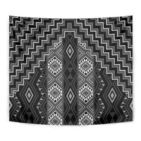 New Zealand Aotearoa Tapestry Black Poutama With Taniko Pattern LT05