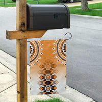 New Zealand Garden Flag Poutama Mix Orange Taniko Inspired Art LT05 - Polynesian Pride