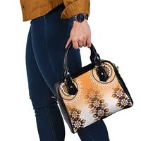 New Zealand Shoulder Handbag Poutama Mix Orange Taniko Inspired Art LT05