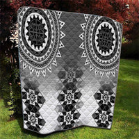 New Zealand Quilt Poutama Mix Gray Taniko Inspired Art LT05