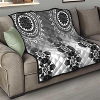 New Zealand Quilt Poutama Mix Gray Taniko Inspired Art LT05
