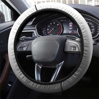 New Zealand Steering Wheel Cover Poutama Mix Gray Taniko Inspired Art LT05 - Polynesian Pride