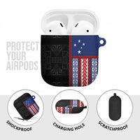 Samoa Flag AirPods Case Ula Fala With Samoan Siapo LT05 - Polynesian Pride